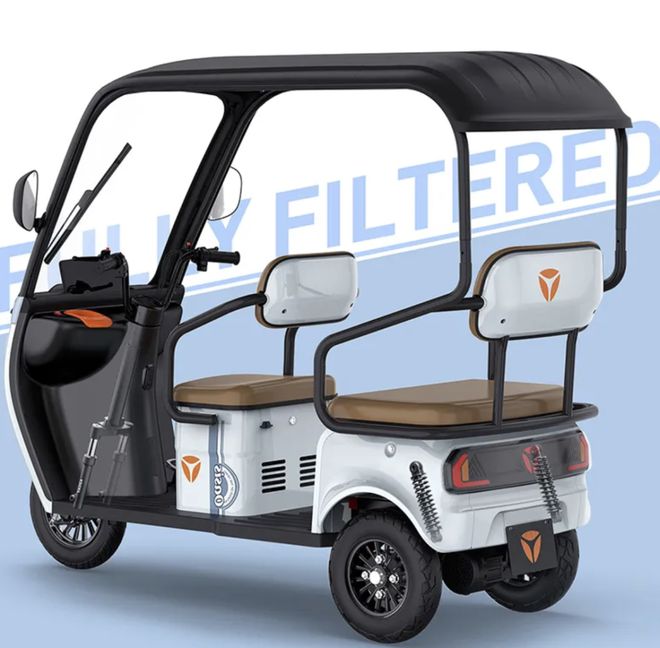 2款平价电动三轮车自带可拆雨棚舒适大空间轻松接俩娃！(图3)