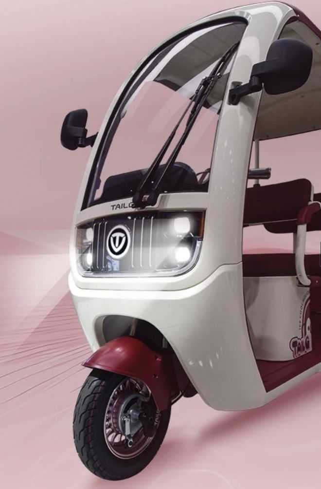 2款平价电动三轮车自带可拆雨棚舒适大空间轻松接俩娃！(图4)