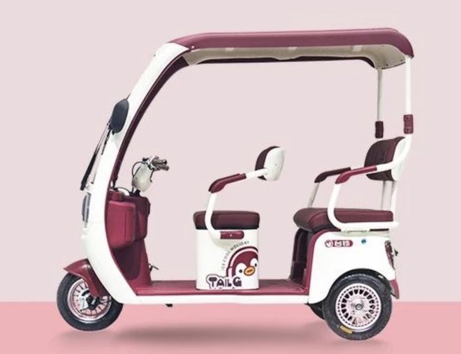 2款平价电动三轮车自带可拆雨棚舒适大空间轻松接俩娃！(图6)