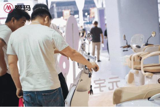 时尚科技领跑休三！爱玛强势亮相丰县展引领休三增长革命！(图6)