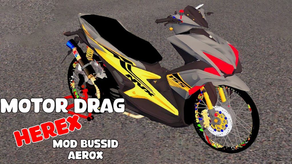 电机行驶的摩托车(ModMotorDragHerexBussid)(图2)