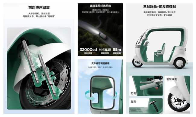 透过爱玛乐臻CA900详解休闲电三轮细分市场的“全面升维”之路(图2)